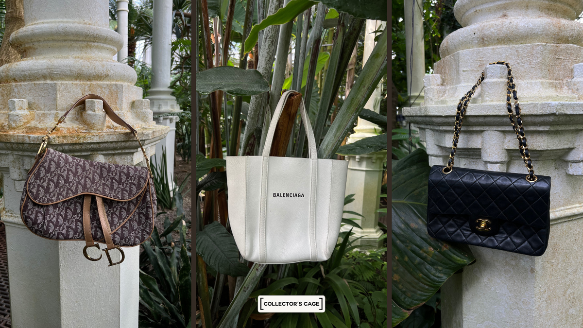Dior Double Saddle Bag, Balenciaga Tote Bag, Chanel Leather Flap Bag