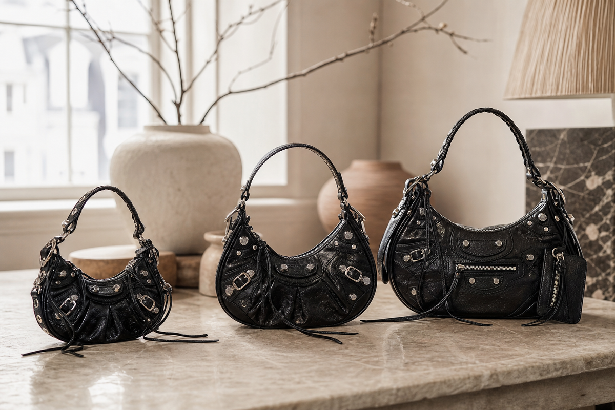 Balenciaga Le Cagole Størrelsesguide 2026: Mini vs XS vs Small (Og hvorfor brugt vinder)