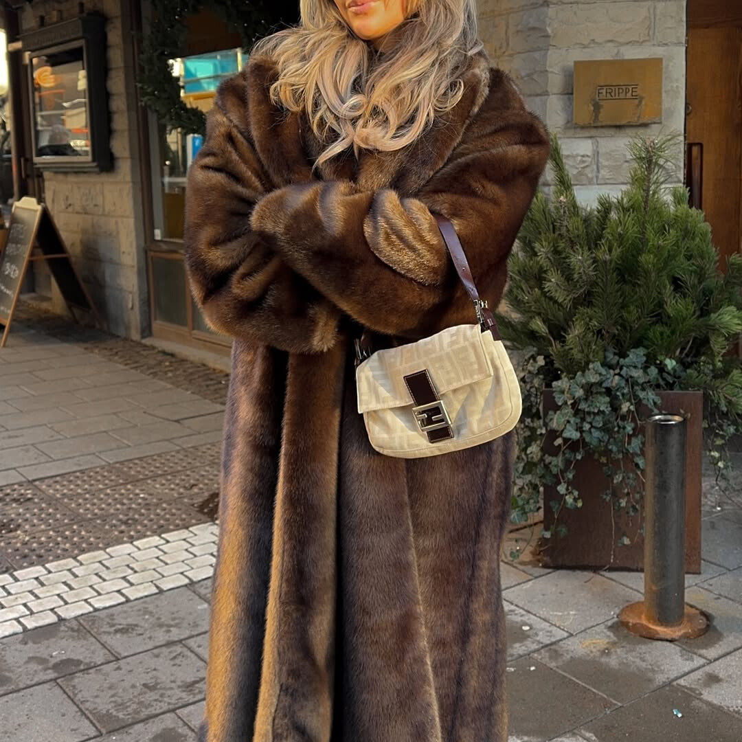 Fendi Baguette Orange Patent leather