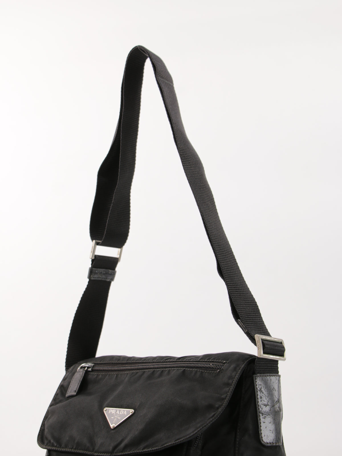 Prada Single Buckle Messenger