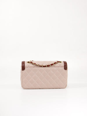 Two Tone Flap Bag