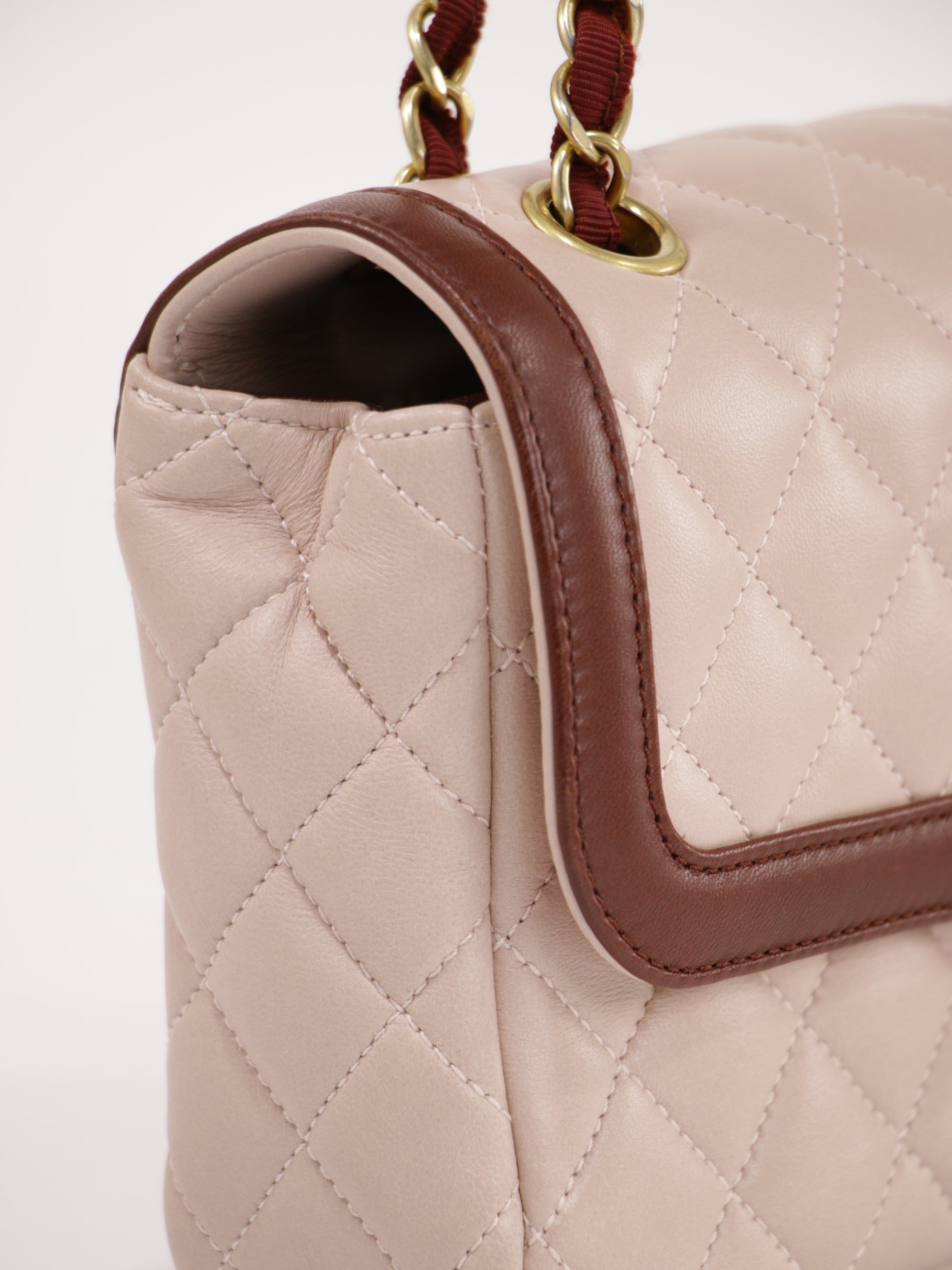Two Tone Flap Bag