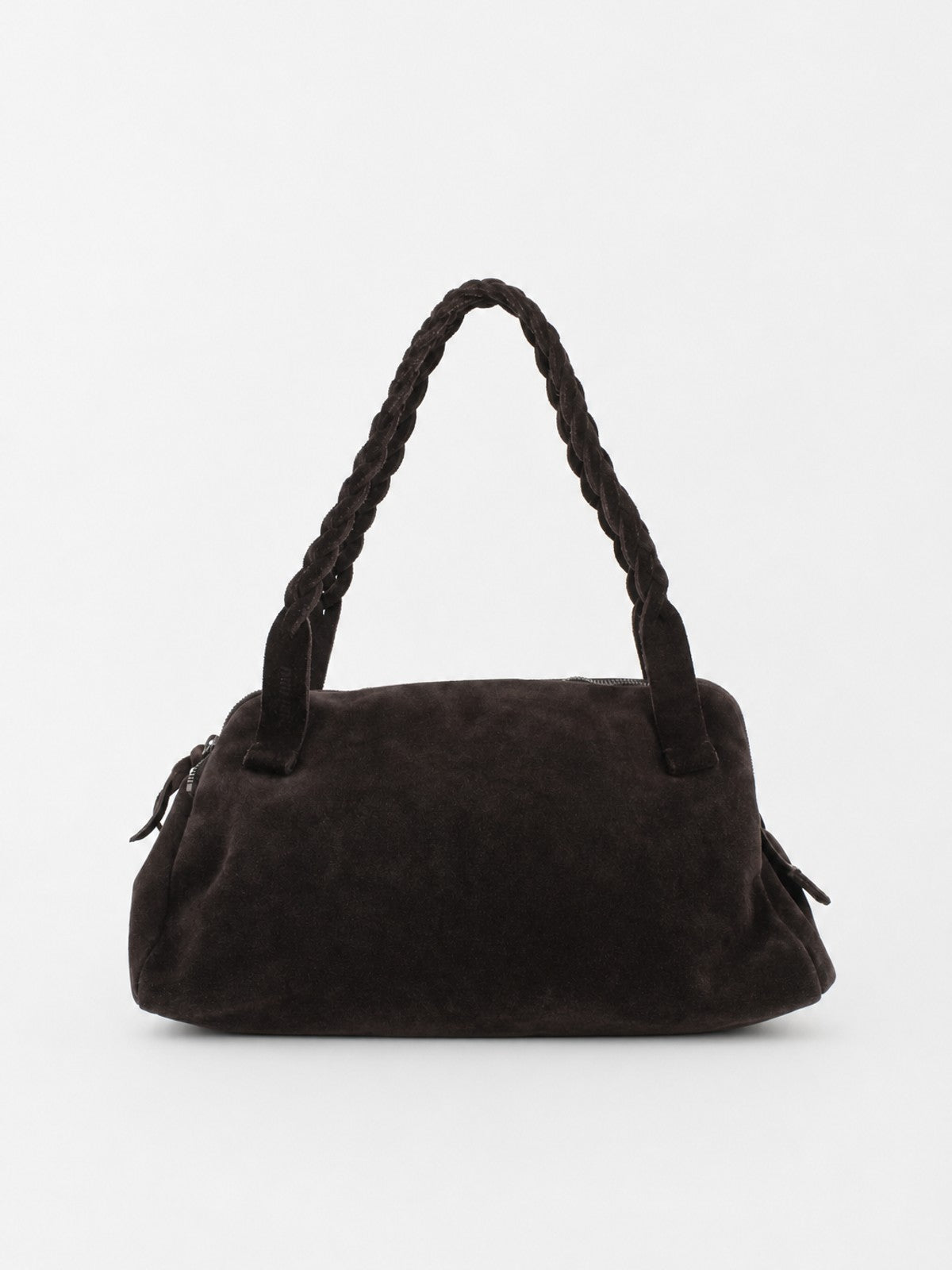 Miu Miu Shoulder Bag Brown Suede