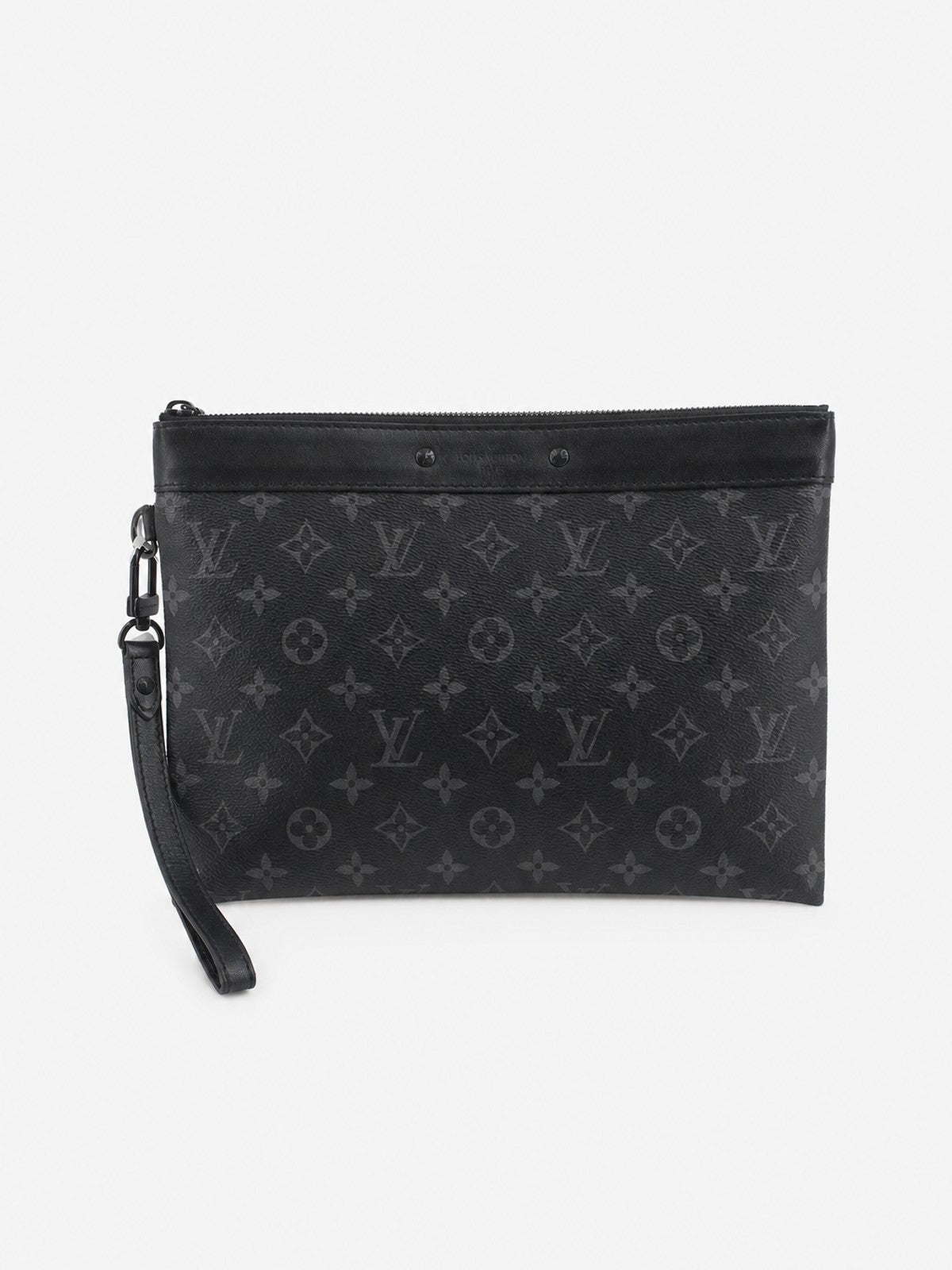 Louis Vuitton Pouch Black Canvas