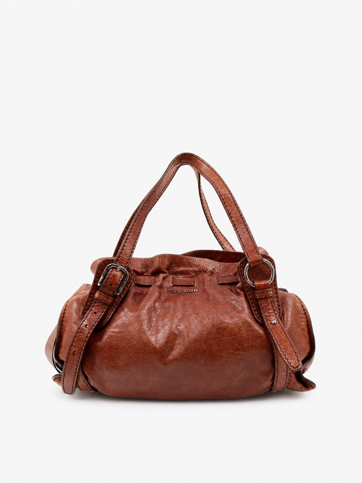 Miu Miu Shoulder Bag Red Leather