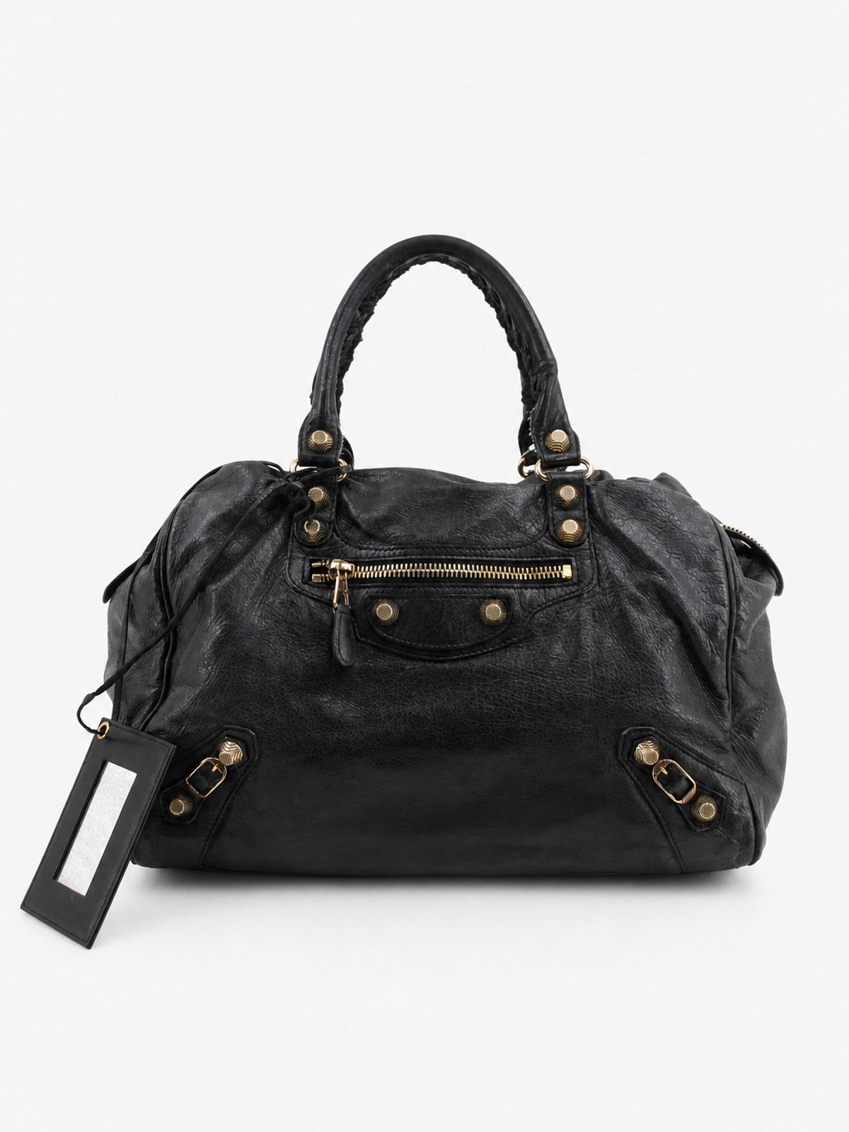 Balenciaga Shoulder Bag Black Leather