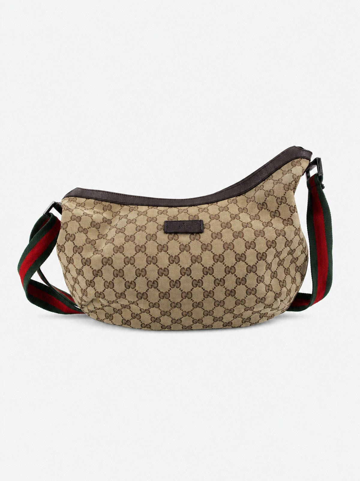 Gucci Shoulder Bag Brown Canvas