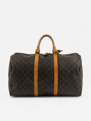 Louis Vuitton Keepall 50 Brown Canvas