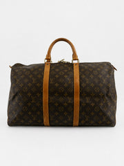 Louis Vuitton Keepall 50 Brown Canvas