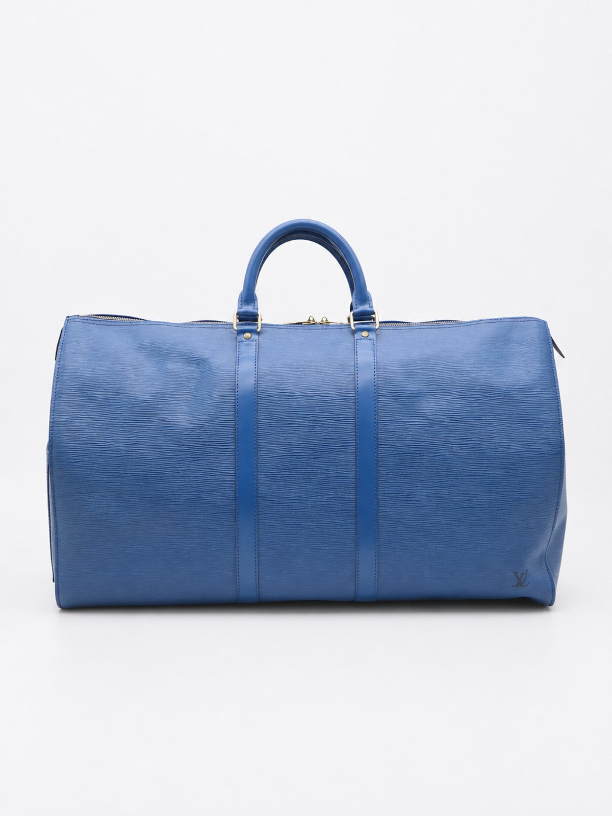 Louis Vuitton Keepall 55 Blue Epi leather