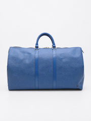 Louis Vuitton Keepall 55 Blue Epi leather