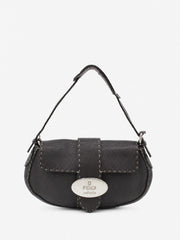 Fendi Shoulder Bag Brown Leather