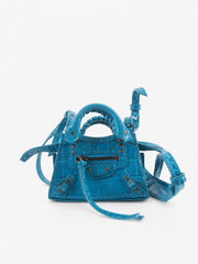 Balenciaga Neo Super Mini City Blue Leather