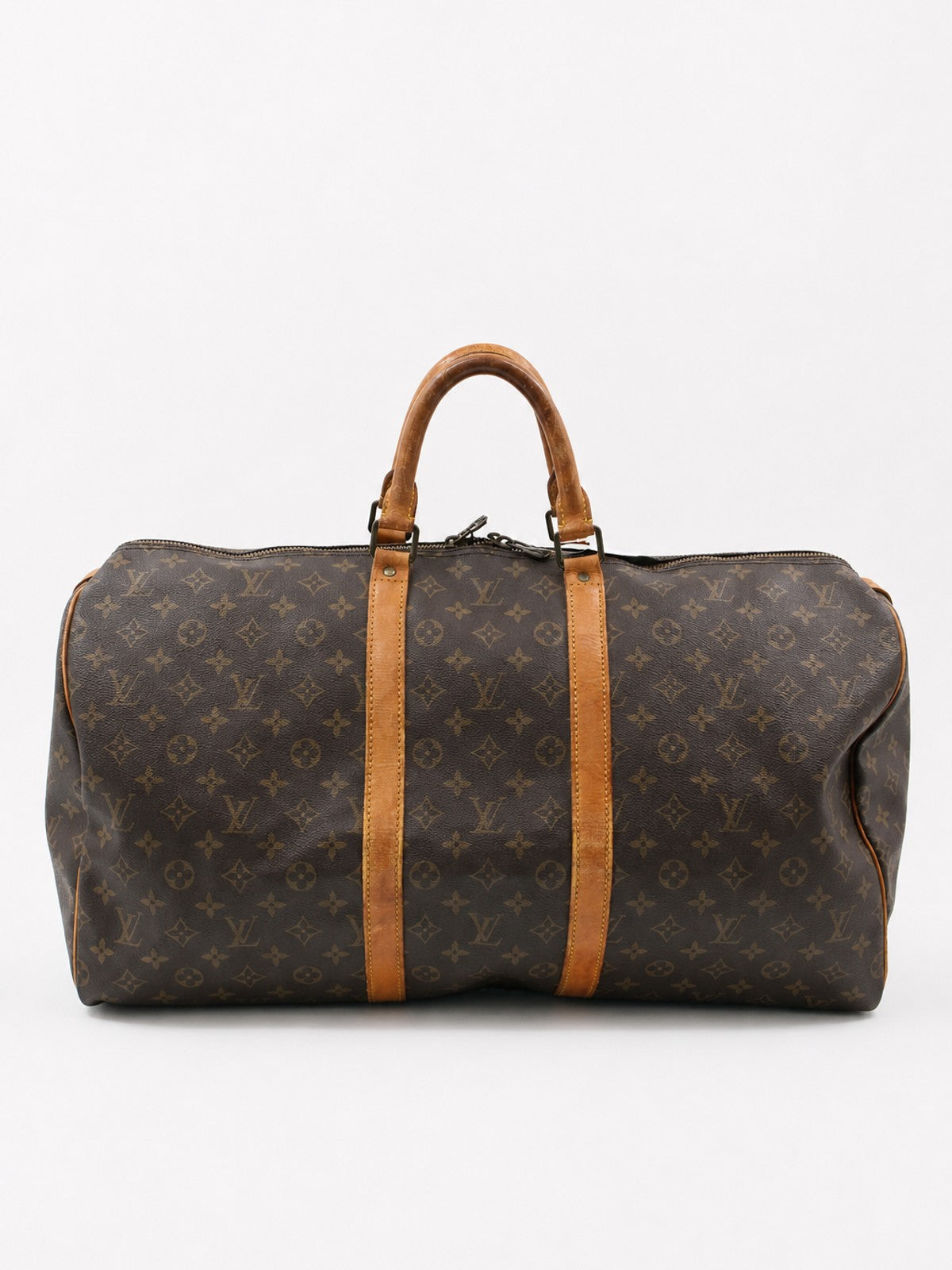 Louis Vuitton Keepall 55 Brown Canvas
