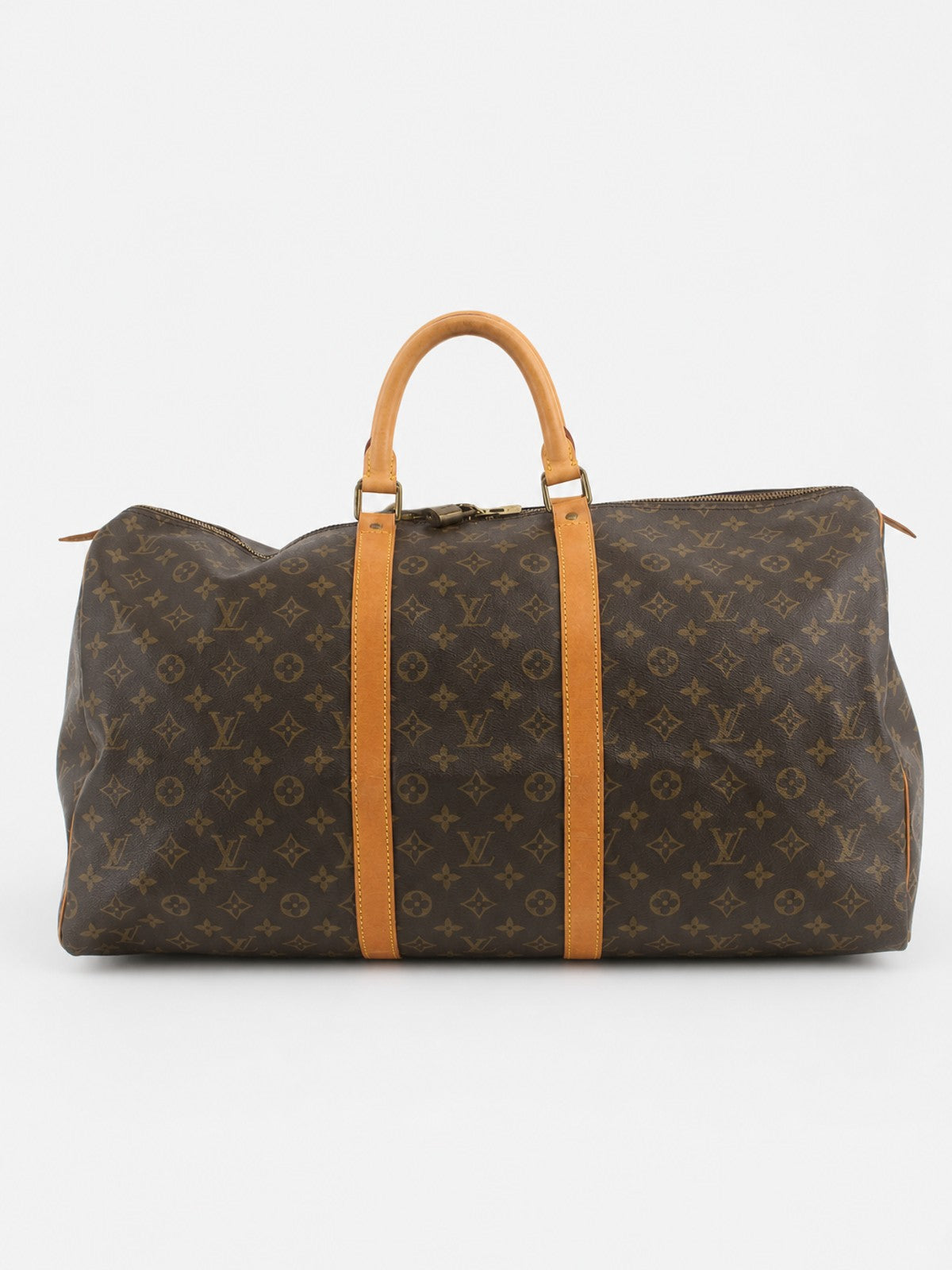 Louis Vuitton Keepall 55 Brown Canvas