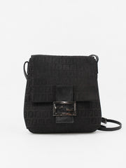 Fendi Crossbody Bag Black Canvas
