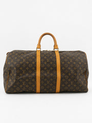 Louis Vuitton Keepall 55 Brown Canvas