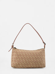 Fendi Shoulder Bag Pink Canvas