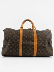 Louis Vuitton Keepall 50 Brown Canvas