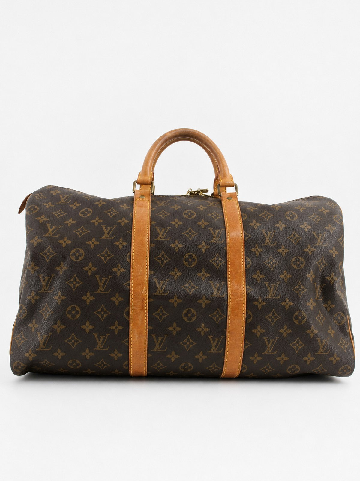 Louis Vuitton Keepall 50 Brown Canvas