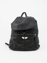 Balenciaga Backpack Black Leather