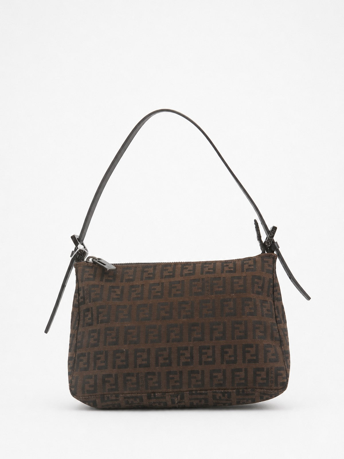 Fendi Hand Bag Brown Canvas