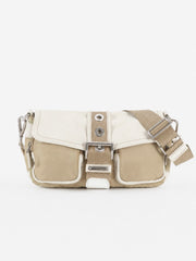 Prada Shoulder Bag Beige Soft nylon