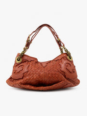 Bottega Veneta Shoulder Bag Orange Leather