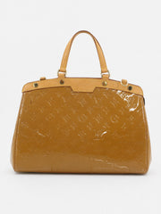 Louis Vuitton Brea MM Yellow Vernis leather