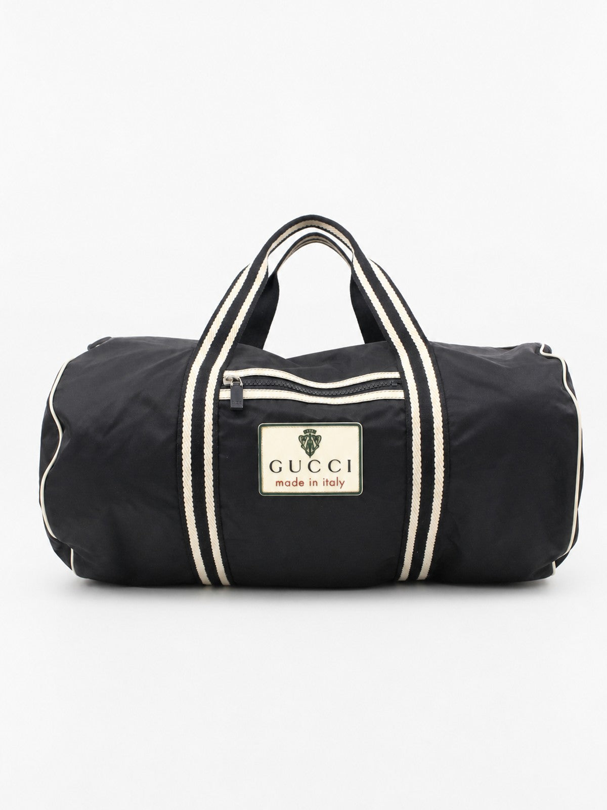 Gucci Duffle Bag Black Stiff nylon