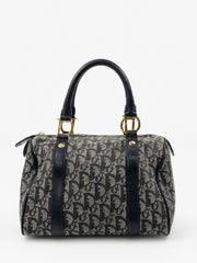 Christian Dior Boston 25 Blue Canvas