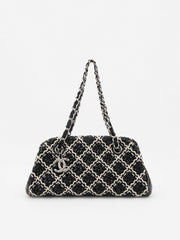 Chanel Shoulder Bag Black Leather